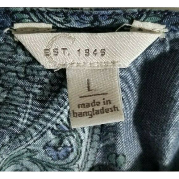 Est, 1946 Denim Style Paisley Patterned Tunic - Picture 4 of 6